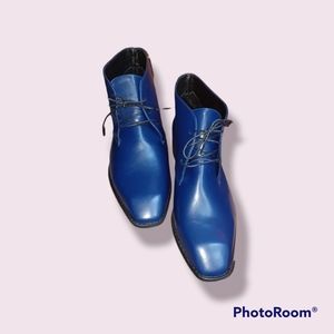 Men's Navy Blue Chukka Boots